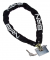 LU 94 Lucchetto a catena Magnum  100 cm x 8 mm con maglia quadra rivestito in tessuto